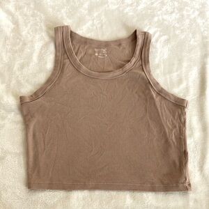PacSun Tan Crop Tank Top